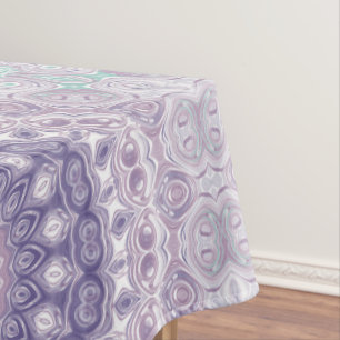 Mantel Patrón de Mandala de Lavanda y Lila