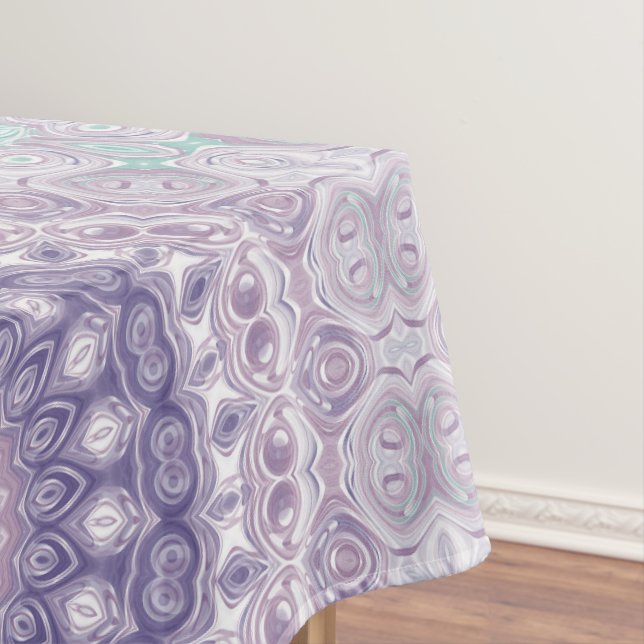 Mantel Patrón de Mandala de Lavanda y Lila (In Situ)