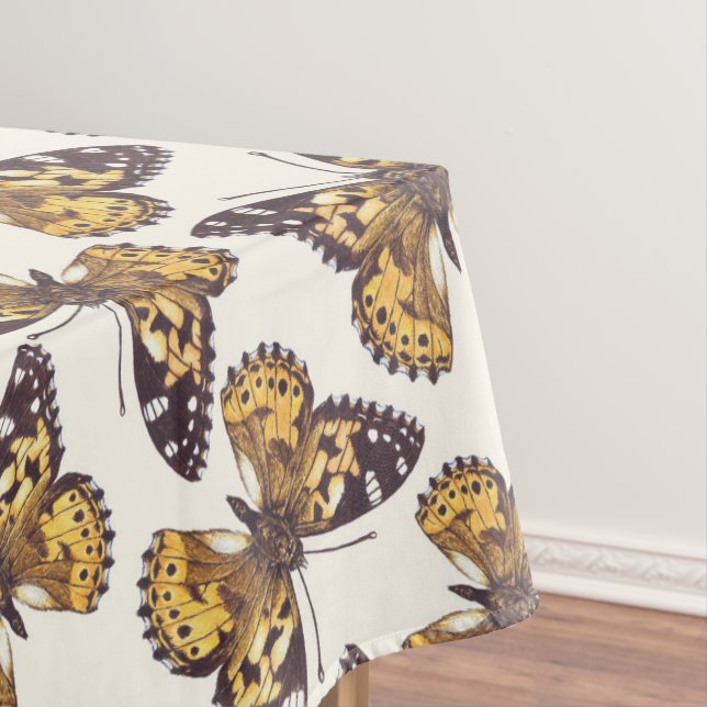 Mantel Patrón de mariposa de dama pintada (In Situ)