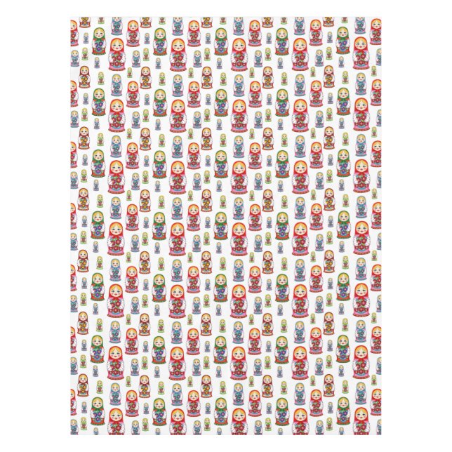 Mantel Patrón de Matreshka (Anverso)