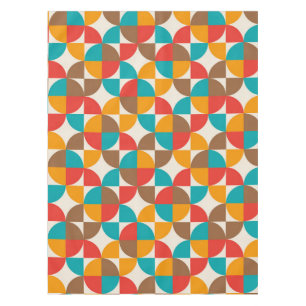 Mantel Patrón de medio círculo colorido de mediados del s