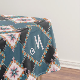 Mantel Patrón de monograma floral geométrico de Moda mode