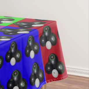 Mantel Patrón de mosaico multicolor de los bolos de céspe