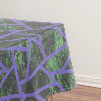 Mantel Patrón de mosaico violeta y verde