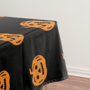 Mantel Patrón de naranja negro de Halloween