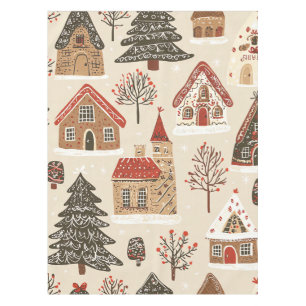 Mantel Patrón de Navidades de bosques de época (4)