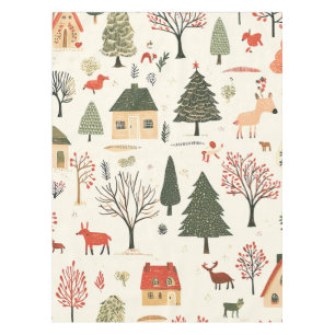 Mantel Patrón de Navidades de madera de época (16)