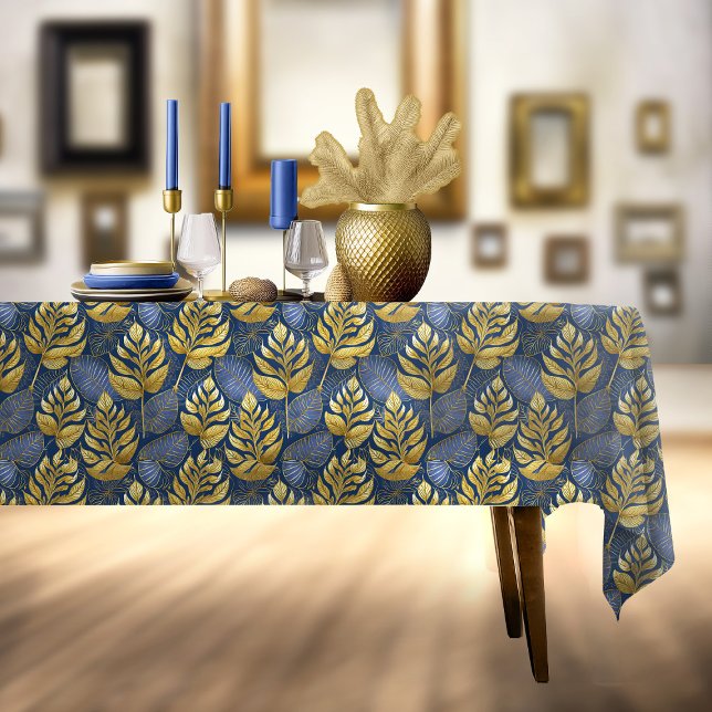 Mantel Patrón de Navidades de oro azul #29 ID1009 (Subido por el creador)