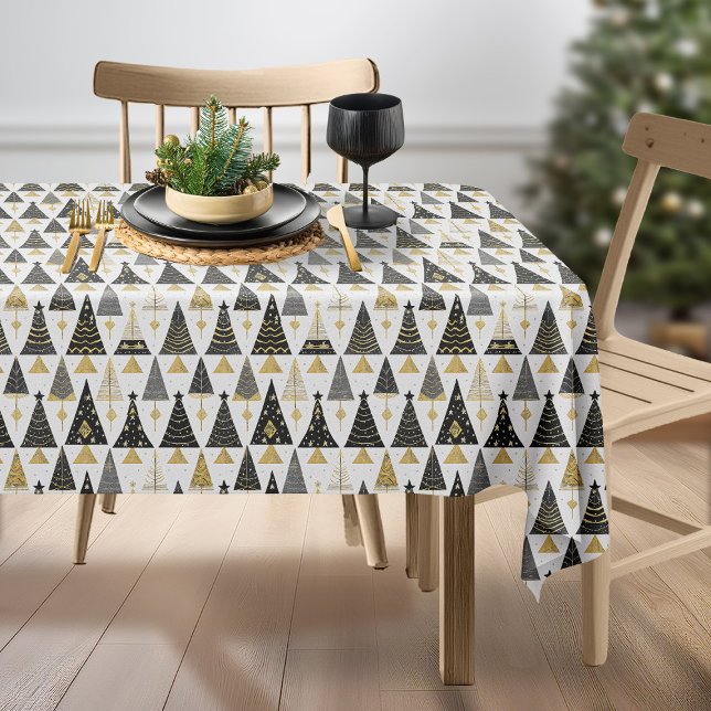 Mantel Patrón de Navidades de oro negro #25 ID1009 (Subido por el creador)
