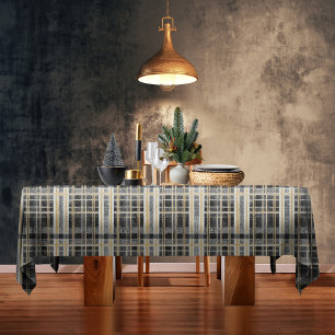 Mantel Patrón de Navidades de oro negro #2 ID1009