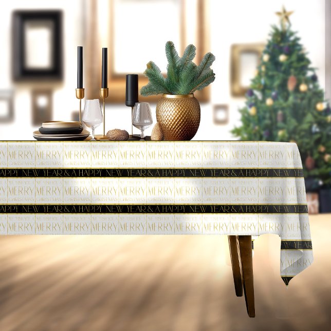 Mantel Patrón de Navidades de oro negro#35 ID1009 (Subido por el creador)