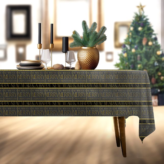 Mantel Patrón de Navidades de oro negro#35b ID1009 (Subido por el creador)