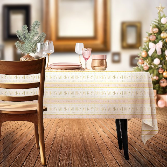 Mantel Patrón de Navidades de oro rosa#35 ID1009 (Subido por el creador)