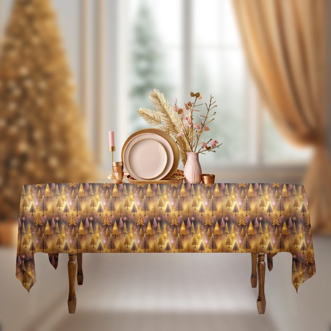Mantel Patrón de Navidades de oro rosado #19 ID1009 (Subido por el creador)