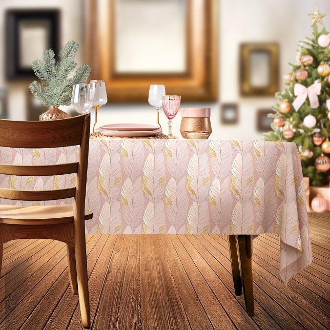 Mantel Patrón de Navidades de oro rosado #29 ID1009 (Subido por el creador)