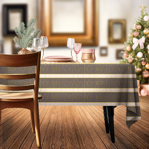 Mantel Patrón de Navidades de oro rosado #35b ID1009