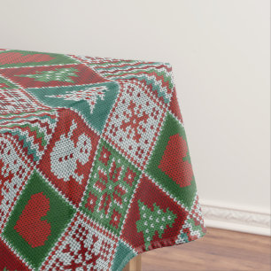 Mantel Patrón de Navidades del juego de burlas blancas ve