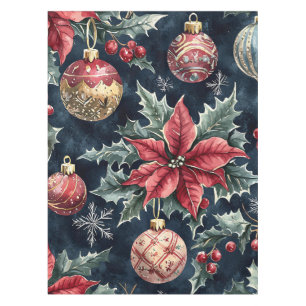 Mantel Patrón de Navidades florales de Poinsettia (16)