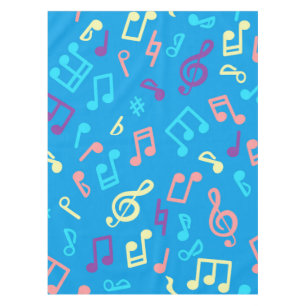 Mantel Patrón de notas musicales