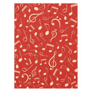 Mantel Patrón de notas musicales