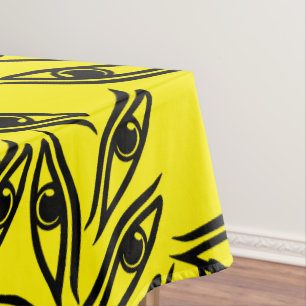 Mantel Patrón de ojos Ojos Negro amarillo