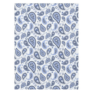 Mantel Patrón de Paisley Azul