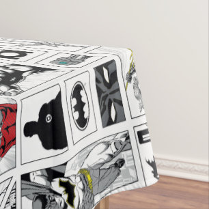 Mantel Patrón de Panel Heroico de la Liga de la Justicia