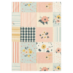 Mantel Patrón de parchwork floral vintage - Pastel (12)