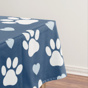 Mantel Patrón De Patas, Patas De Perro, Patas Blancas, Co