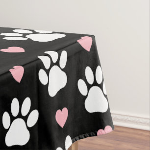 Mantel Patrón De Patas, Patas De Perro, Patas Blancas, Co