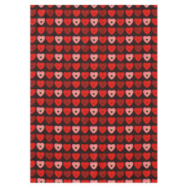 Mantel Patrón de patrones de corazones abstractos