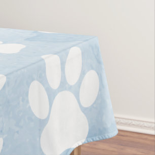 Mantel Patrón De Paws, Patas Blancas, Colores De Agua, Az
