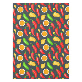 Mantel Patrón de Peppers de Chili Caliente
