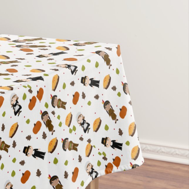 Mantel Patrón de peregrinos e indios - Día de Acción de G (In Situ)