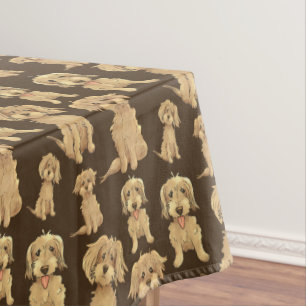 Mantel Patrón de perro Marrón labradoodle goldendoodle