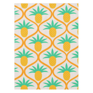 Mantel Patrón de piña tropical sobre el Ogeo Naranja