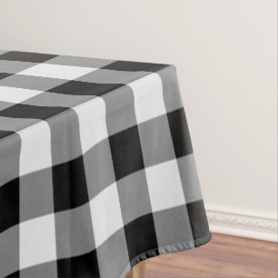 Mantel Patrón de placa de comprobación de búfalo blanc