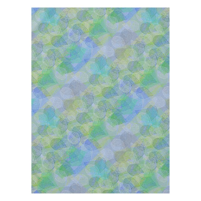 Mantel Patrón de plantas A02.b Salve LBlue BG (Anverso)