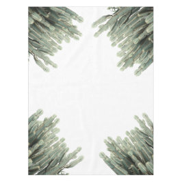 Mantel Patrón de plantas de cactus verdes pálidas