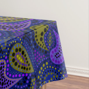 Mantel Patrón de puntos polka abstractos de pepinos turco