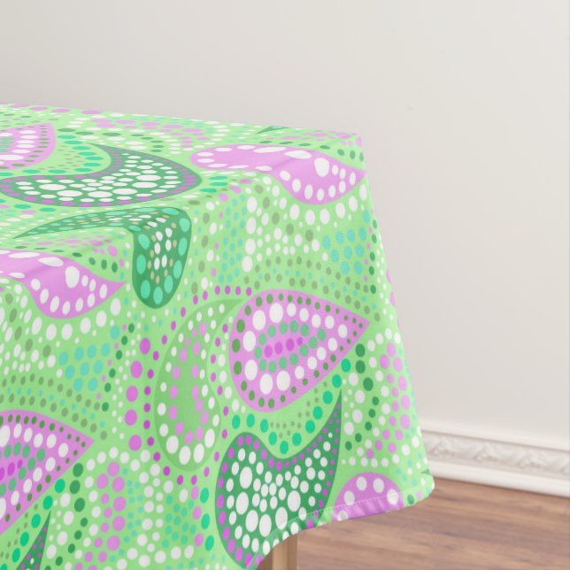 Mantel Patrón de puntos polka abstractos de pepinos turco (In Situ)