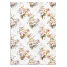 Patrón de ramo rosa de rosa suave y a la antigua