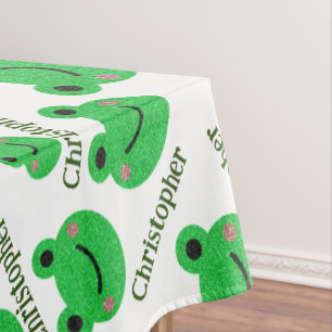 Mantel Patrón de rana verde