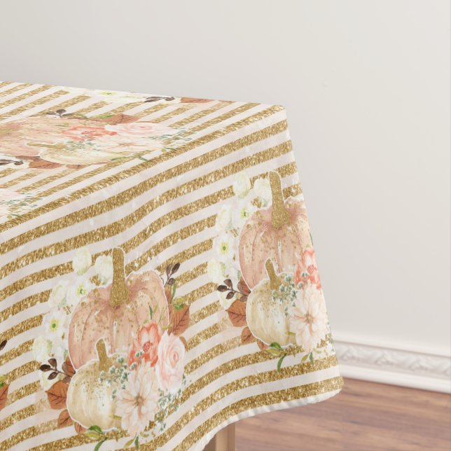 Mantel Patrón de raya de Purpurina de oro de la calabaza  (In Situ)