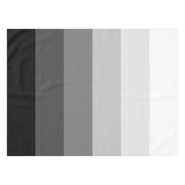 Mantel Patrón de rayas de gradiente de escala gris modern (Frente (Horizontal))