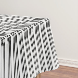 Mantel Patrón de rayas irregulares de estilo negro/blanco