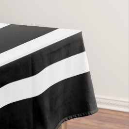 Mantel Patrón de rayas negras y blancas en negrita