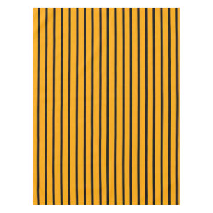 Mantel Patrón de rayas retro amarillo negro