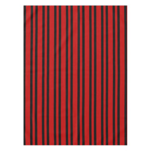 Mantel Patrón de rayas rojas y negras