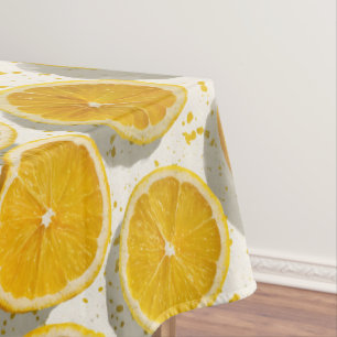Mantel Patrón de rebanada de naranja bañada por el sol